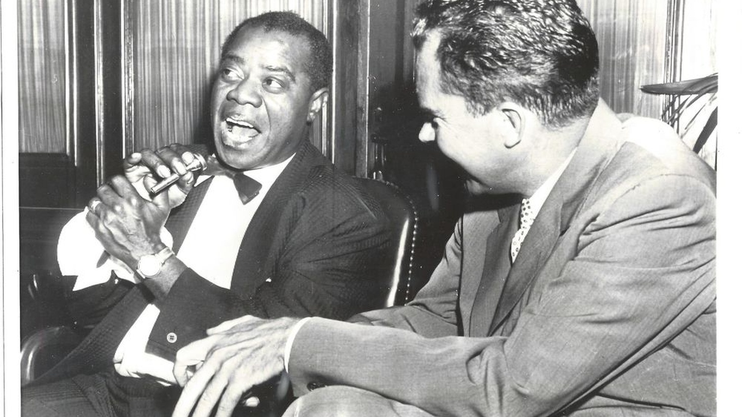 Louis Armstrong with President
