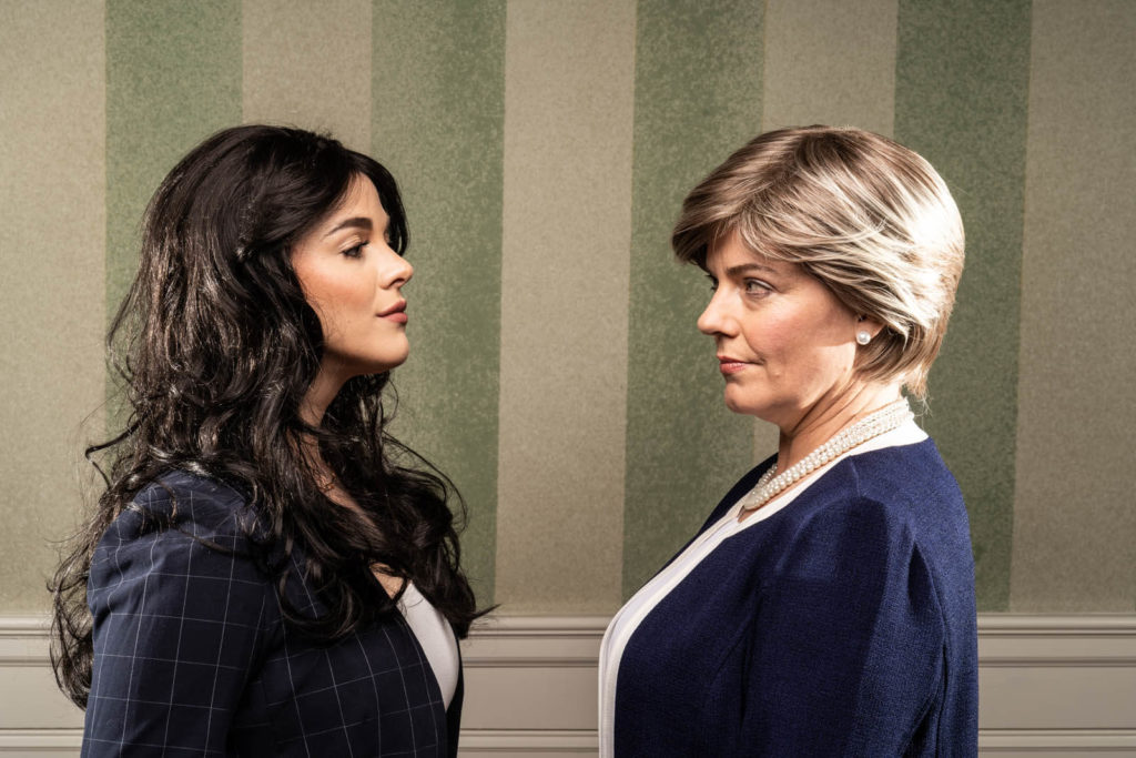 Pictured L-R: Kyra Kennedy, Danielle Skraastad When Monica Met Hillary