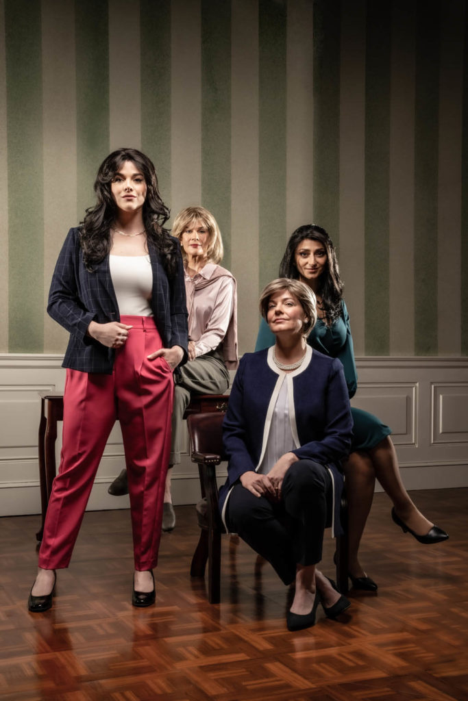 Pictured L-R: Kyra Kennedy, Mia Matthews, Danielle Skraastad, Rasha Zamamiri When Monica Met Hillary