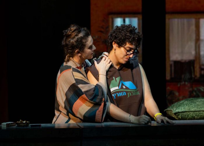 The Zionists - Dani Stoller as Bex and Shira Alon as Dana The Zionists - Dani Stoller as Bex and Shira Alon as Dana